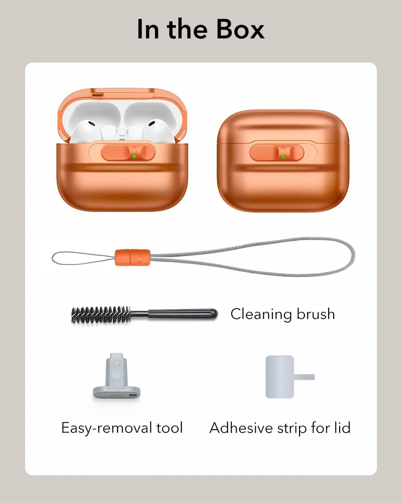 AirPods Pro 3 Pulse FlickLock Magnetic Case - Orange