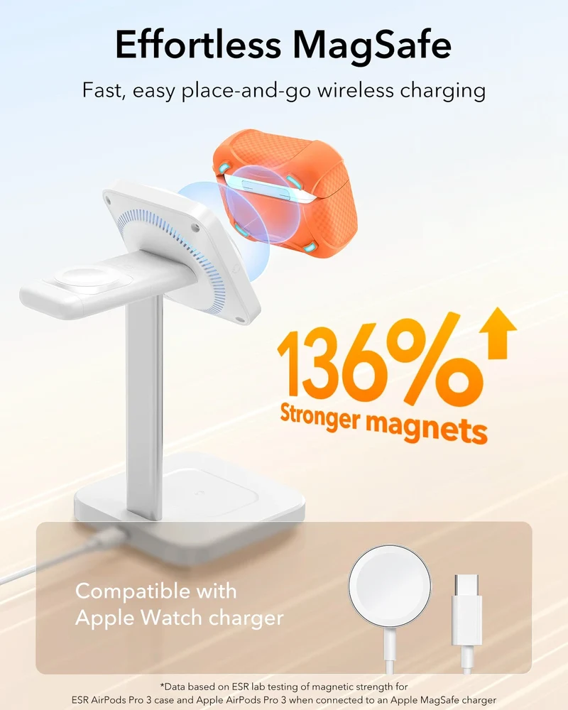 AirPods Pro 3 Cyber Tough Magnetic Case - Orange