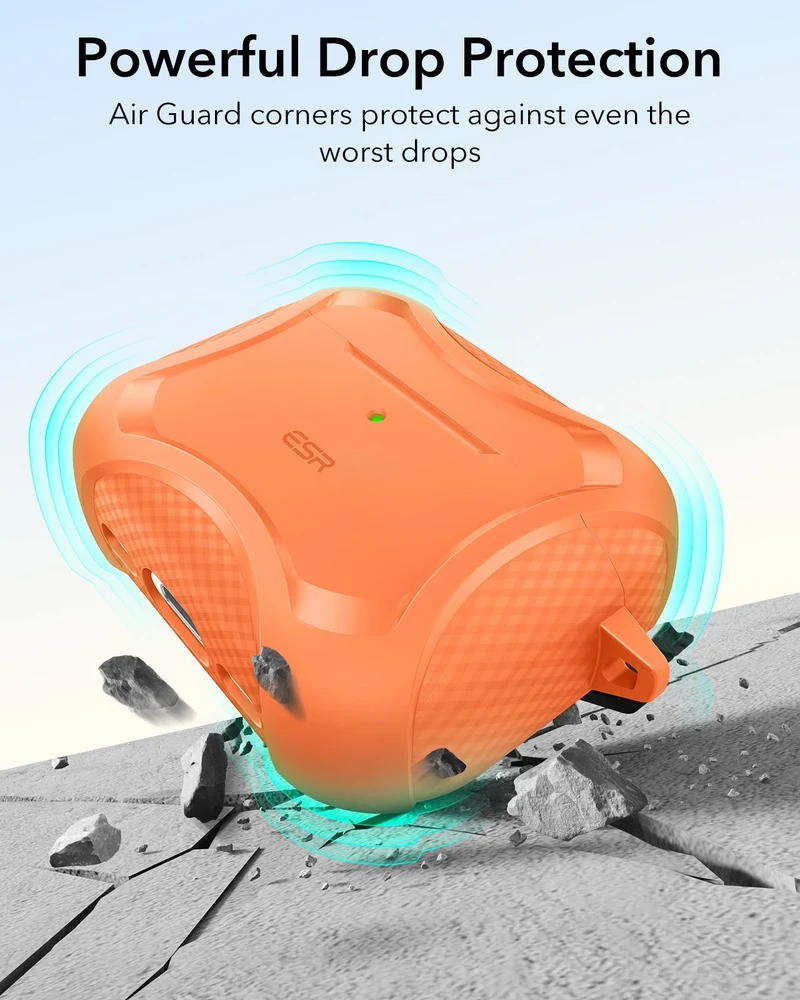 AirPods Pro 3 Cyber Tough Magnetic Case - Orange