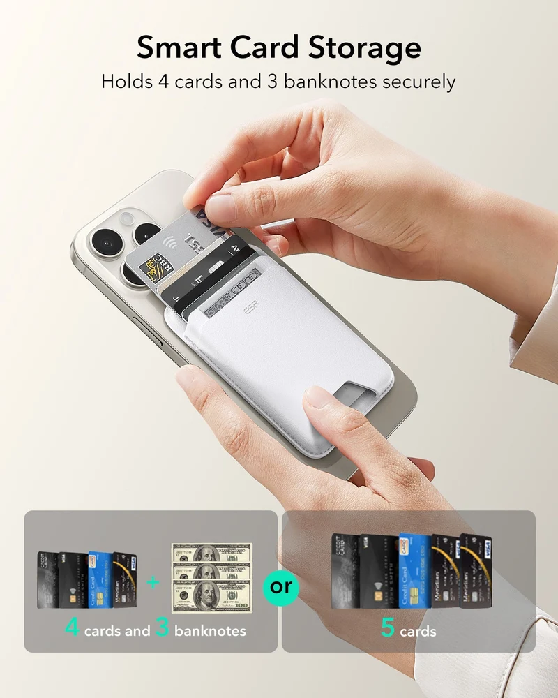 Magnetic Wallet Boost (HaloLock) - White