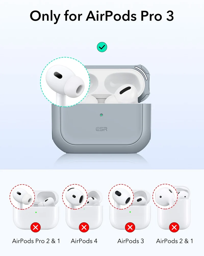 AirPods Pro 3 Orbit Hybrid Magnetic Case - Gray