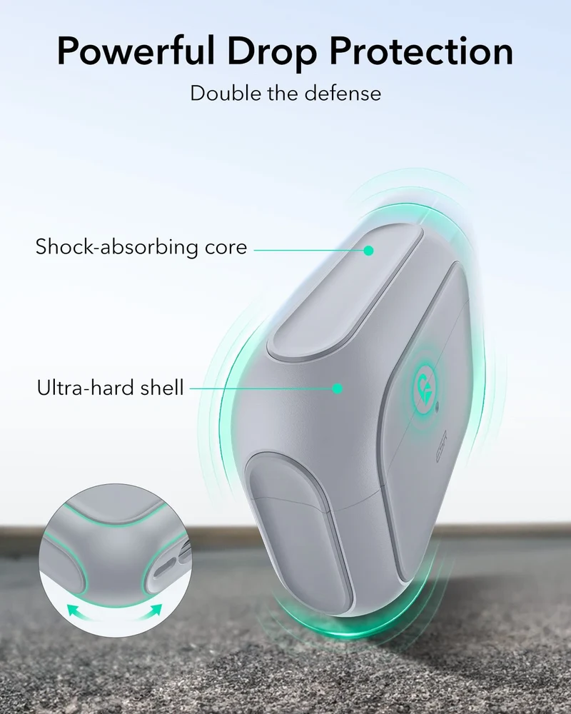 AirPods Pro 3 Orbit Hybrid Magnetic Case - Gray