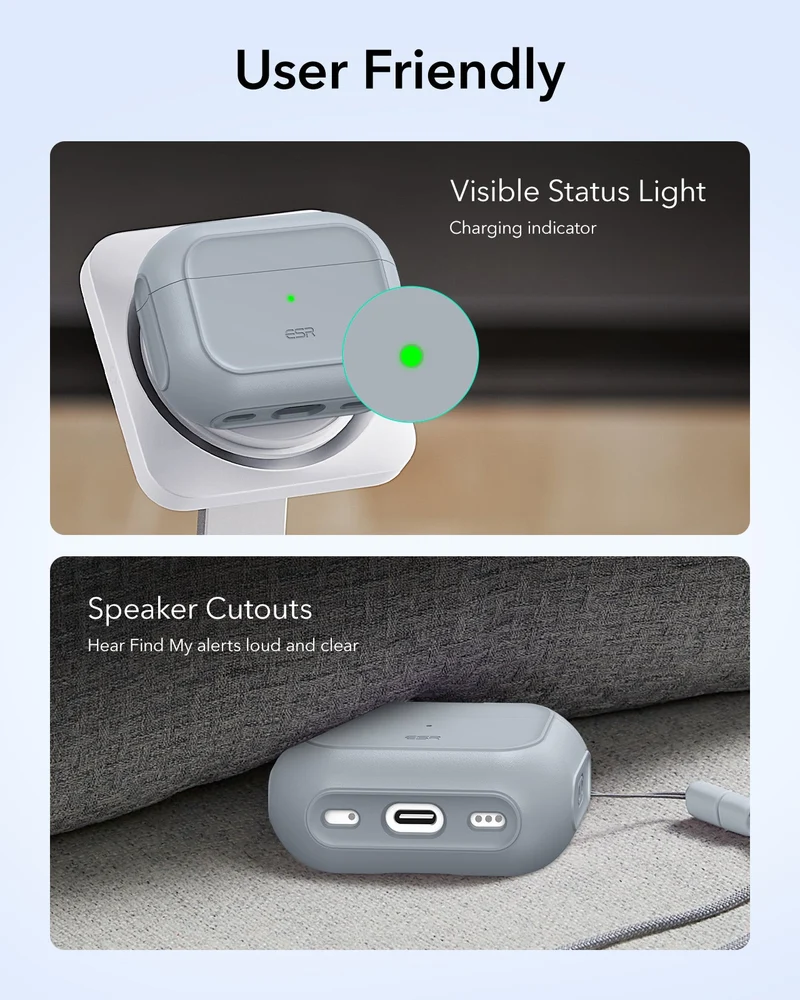 AirPods Pro 3 Orbit Hybrid Magnetic Case - Gray