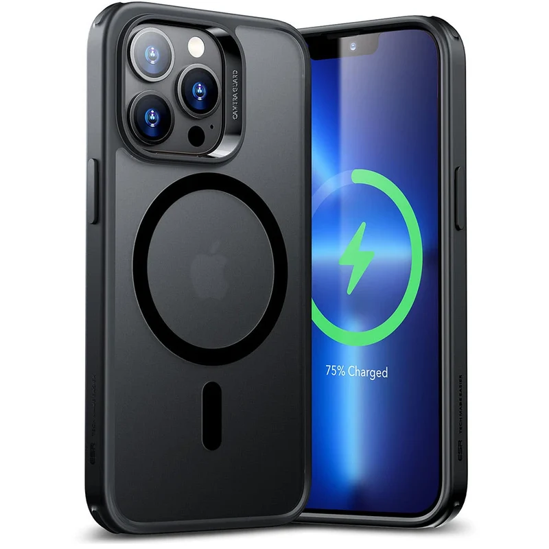 iPhone 13 Pro Max Classic Hybrid Case (HaloLock) - Frosted Black