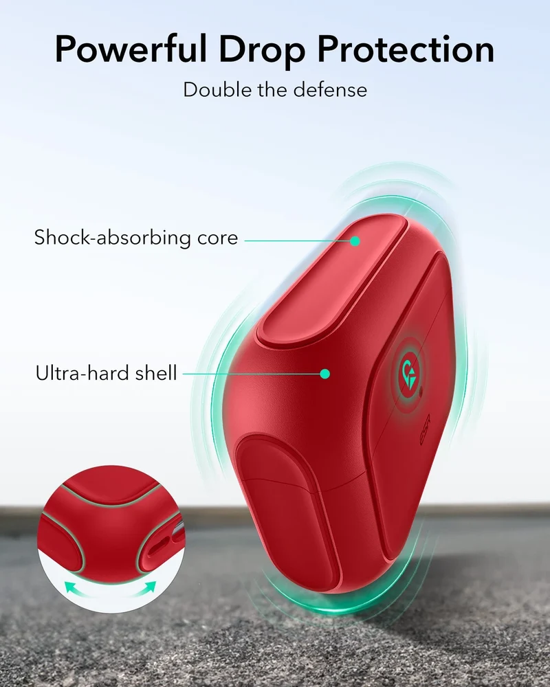 AirPods Pro 3 Orbit Hybrid Magnetic Case - Dark Red
