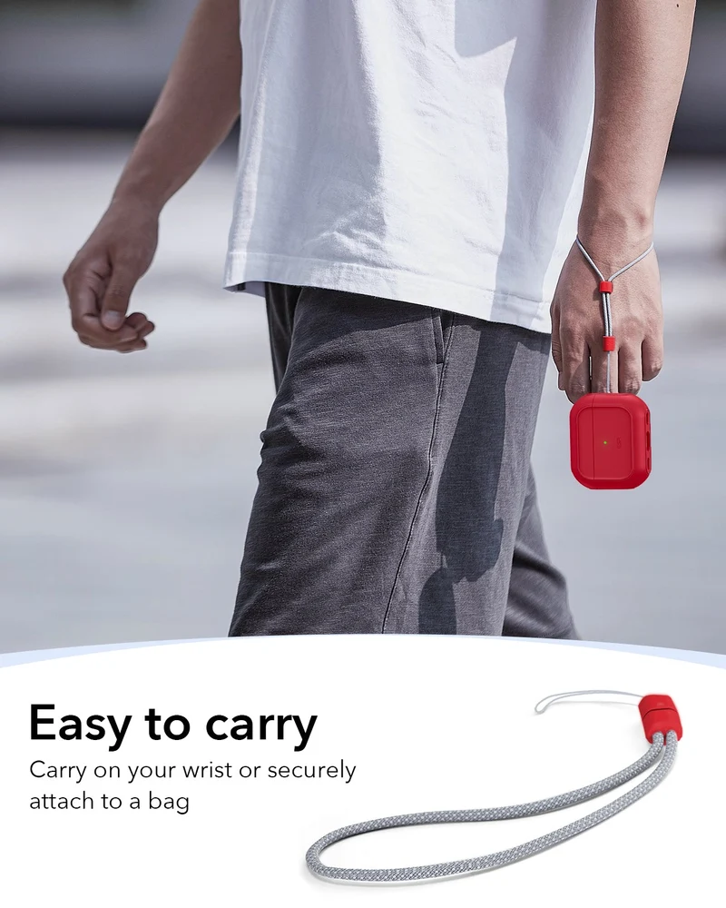 AirPods Pro 3 Orbit Hybrid Magnetic Case - Dark Red
