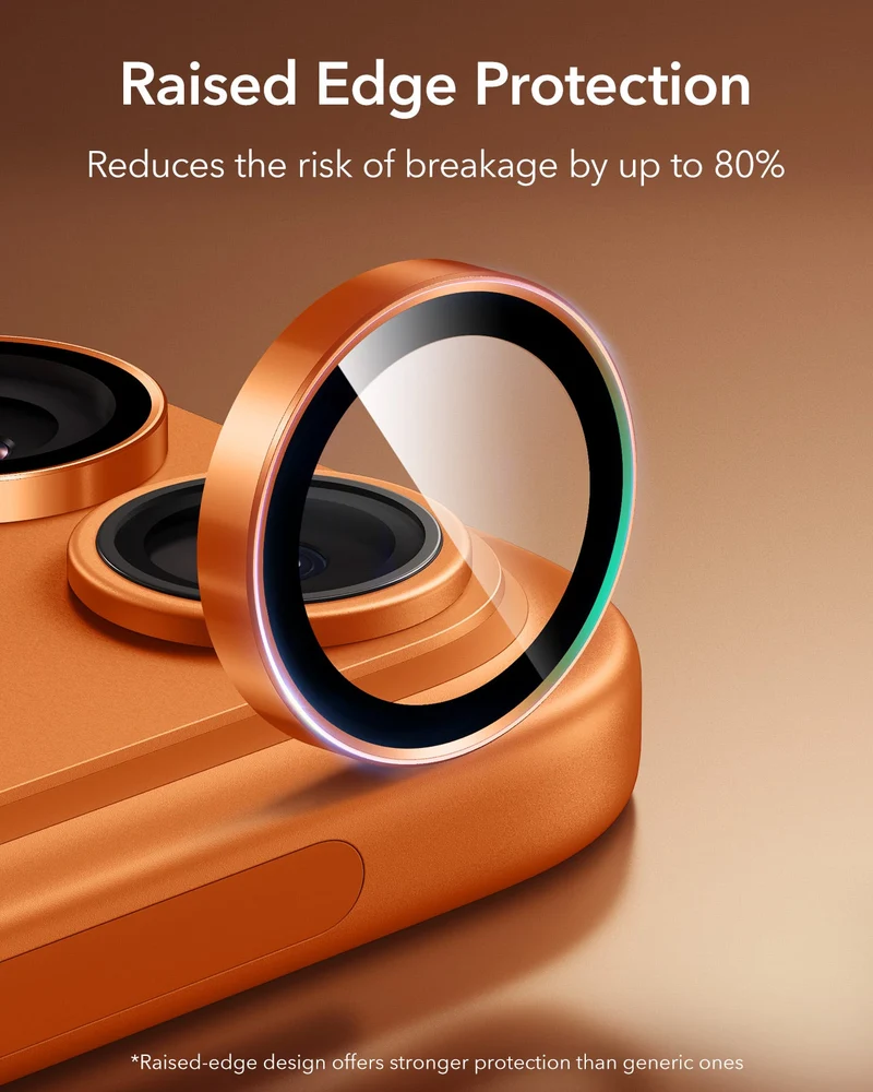 iPhone 17 Pro Max/17 Pro Armorite®️ Camera Lens Protector - Orange