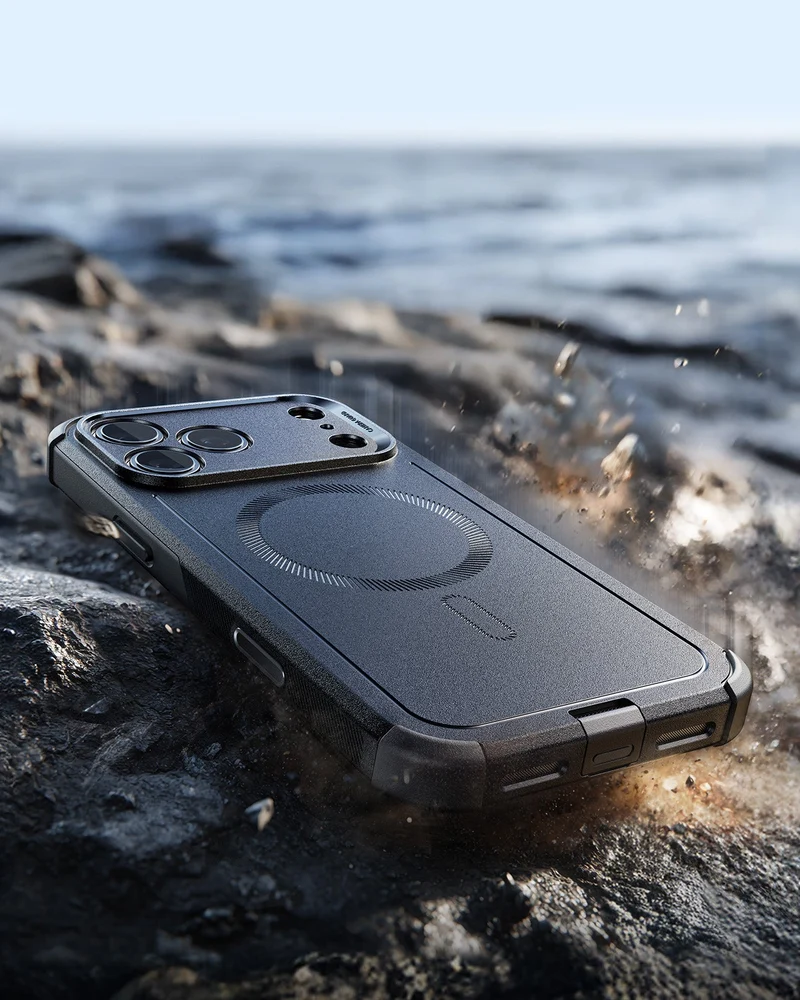 iPhone 17 Pro Cyber Tough Magnetic Case (Camera Control) - Black