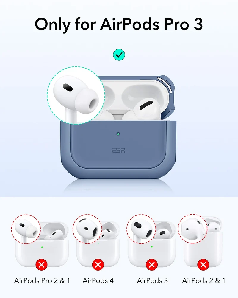AirPods Pro 3 Orbit Hybrid Magnetic Case - Dark Blue