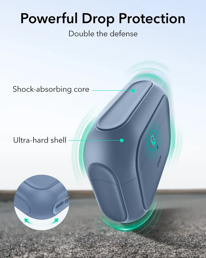 AirPods Pro 3 Orbit Hybrid Magnetic Case - Dark Blue