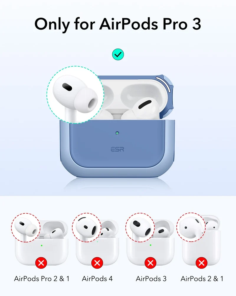 AirPods Pro 3 Orbit Hybrid Magnetic Case - Powder Blue