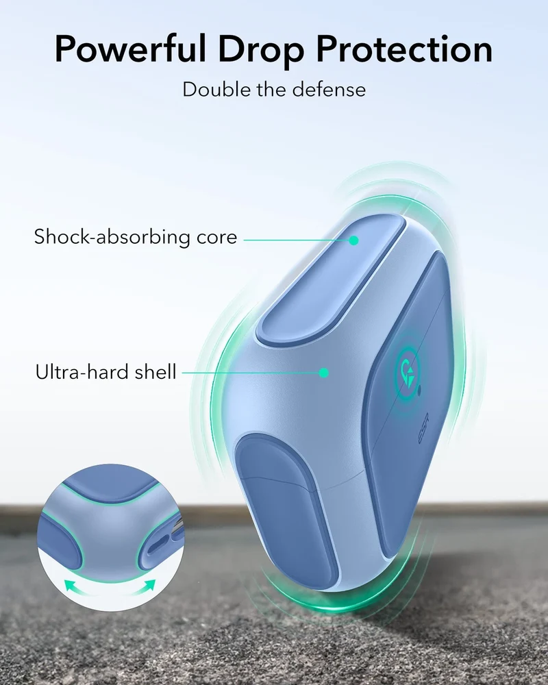 AirPods Pro 3 Orbit Hybrid Magnetic Case - Powder Blue