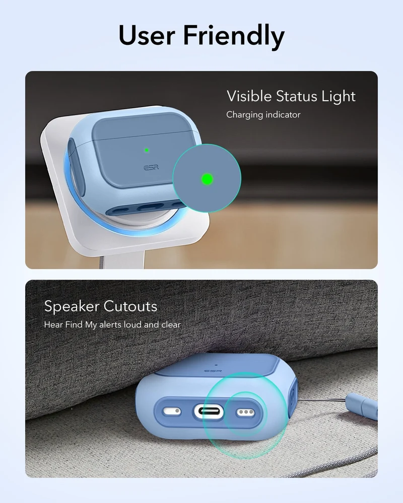 AirPods Pro 3 Orbit Hybrid Magnetic Case - Powder Blue
