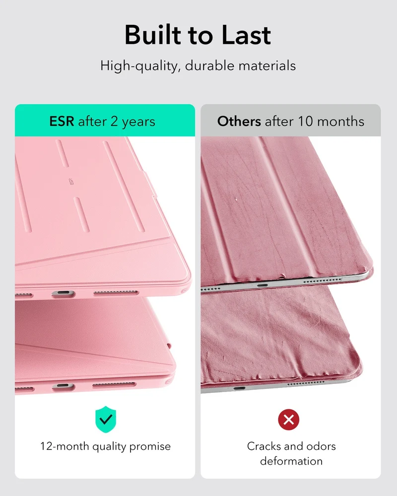 iPad Pro 11″ (2024) Flip Magnetic Case with Pencil Bundle - Pink