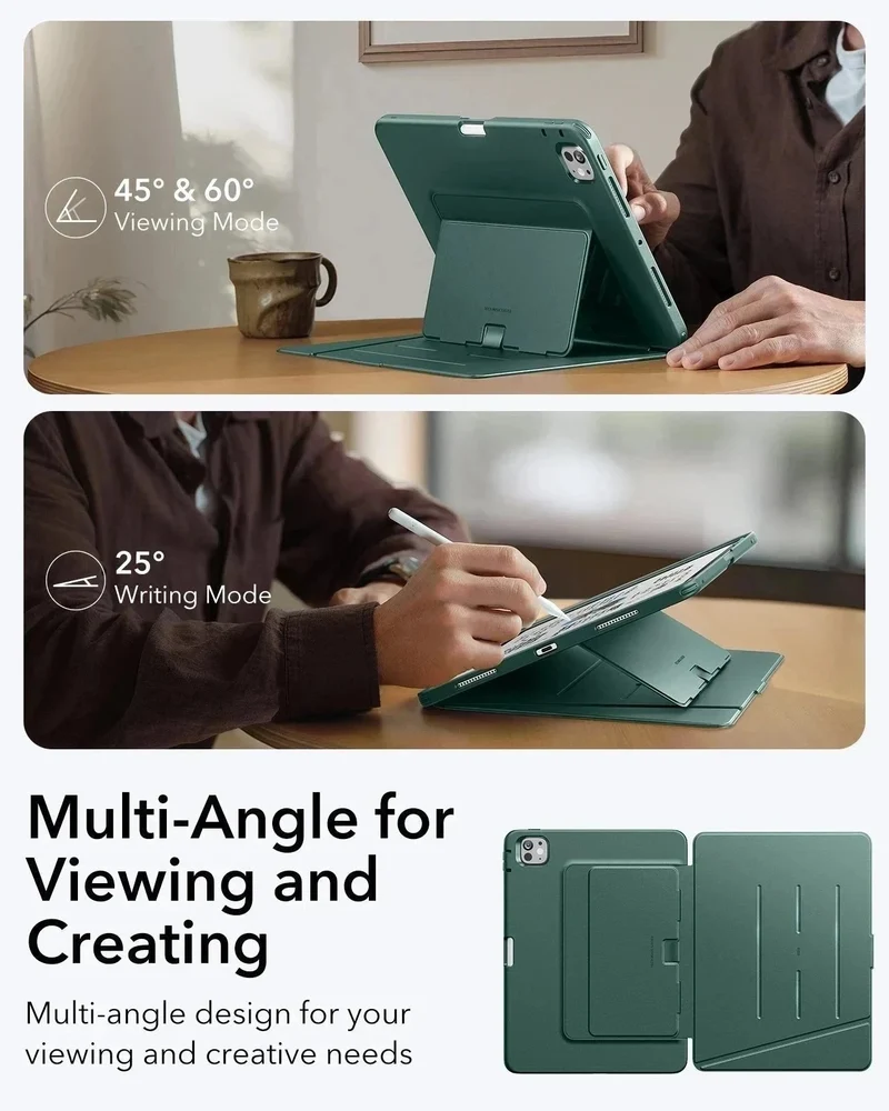 iPad Pro 11″ (2025) Flip Magnetic Case with Pencil Bundle - Green
