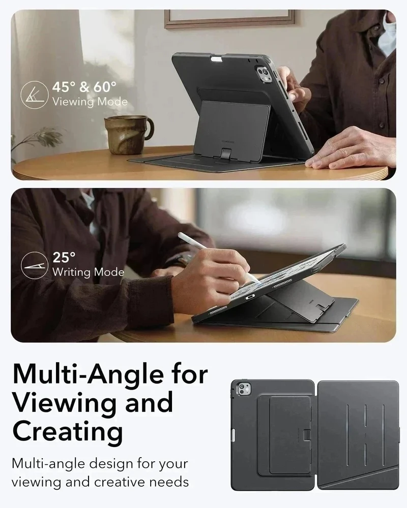 iPad Pro 11″ (2024) Flip Magnetic Case with Pencil Bundle - Black