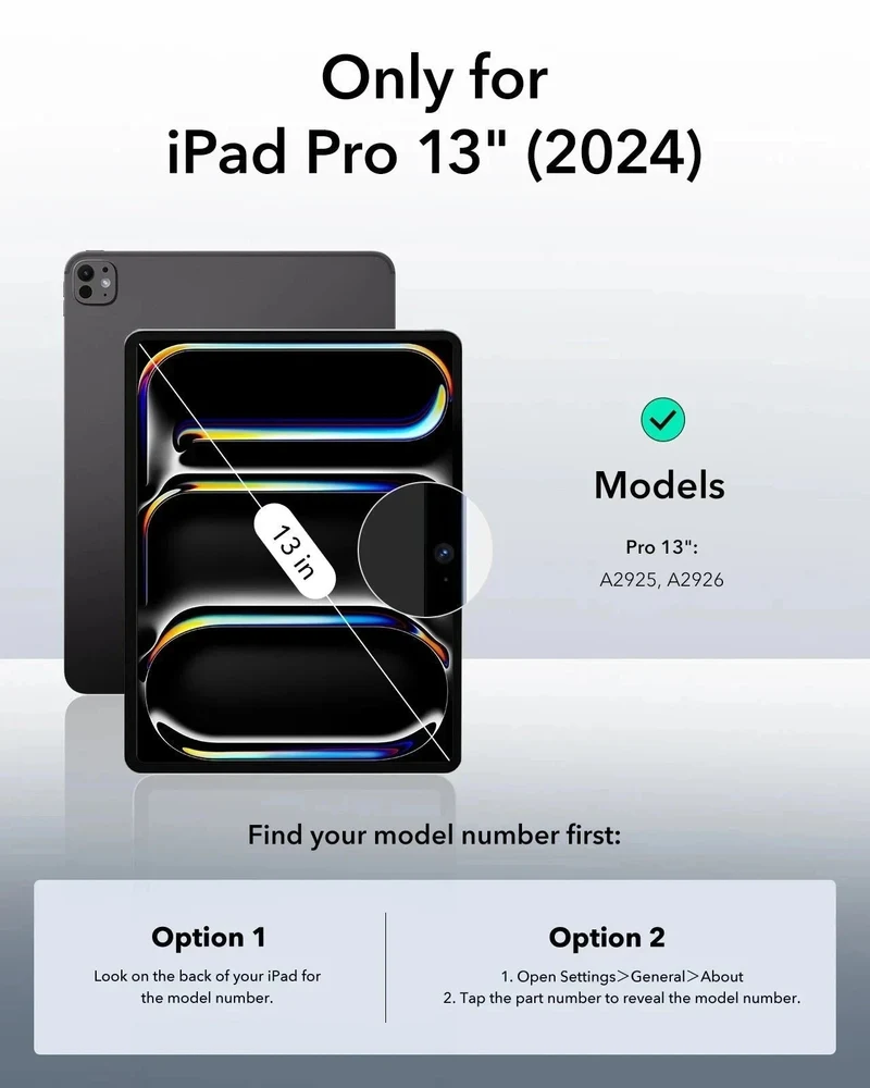 iPad Pro 13ʺ (2024) Rebound Hybrid Case 360 with Digital Pencil Bundle - Black