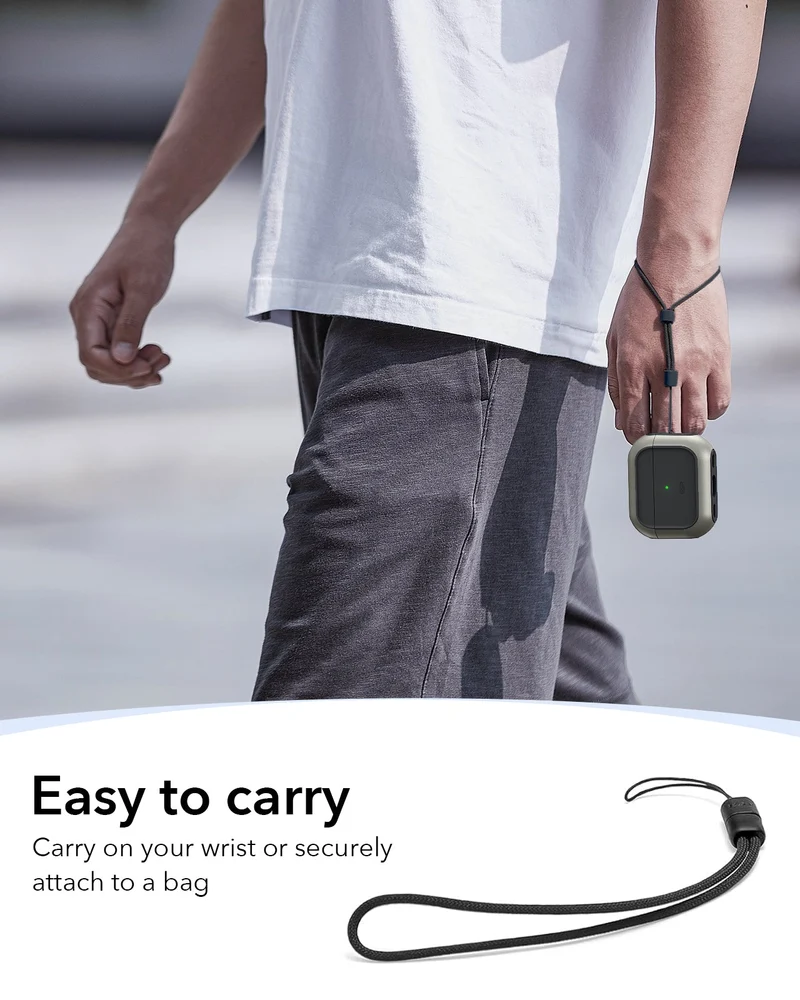 AirPods Pro 3 Orbit Hybrid Magnetic Case - Titanium