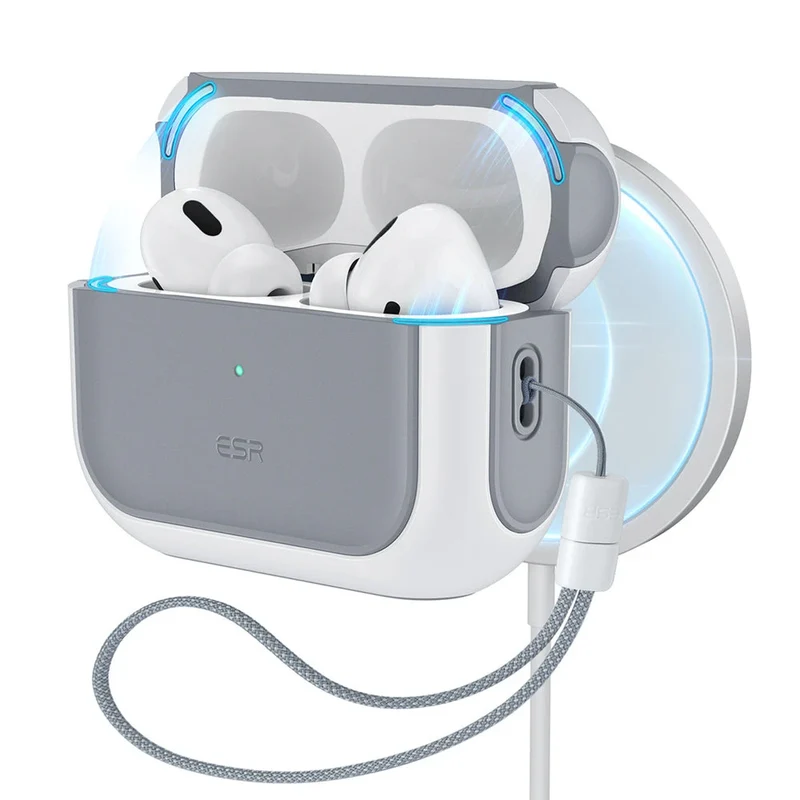 AirPods Pro 3 Orbit Hybrid Magnetic Case - White
