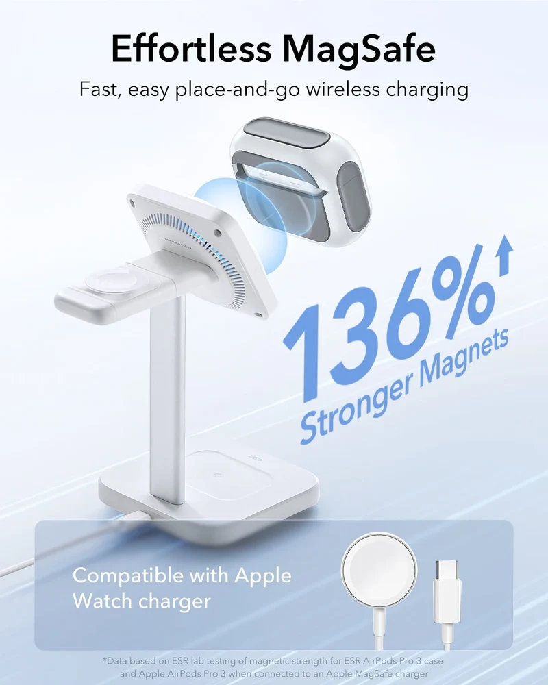 AirPods Pro 3 Orbit Hybrid Magnetic Case - White