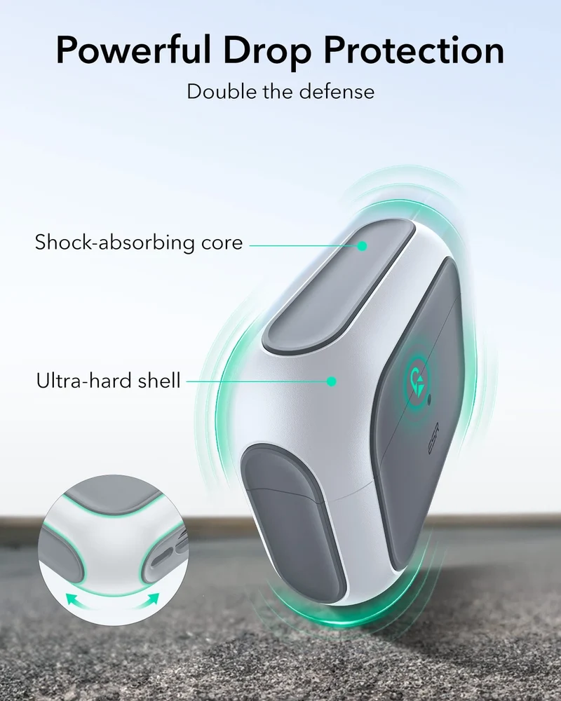 AirPods Pro 3 Orbit Hybrid Magnetic Case - White
