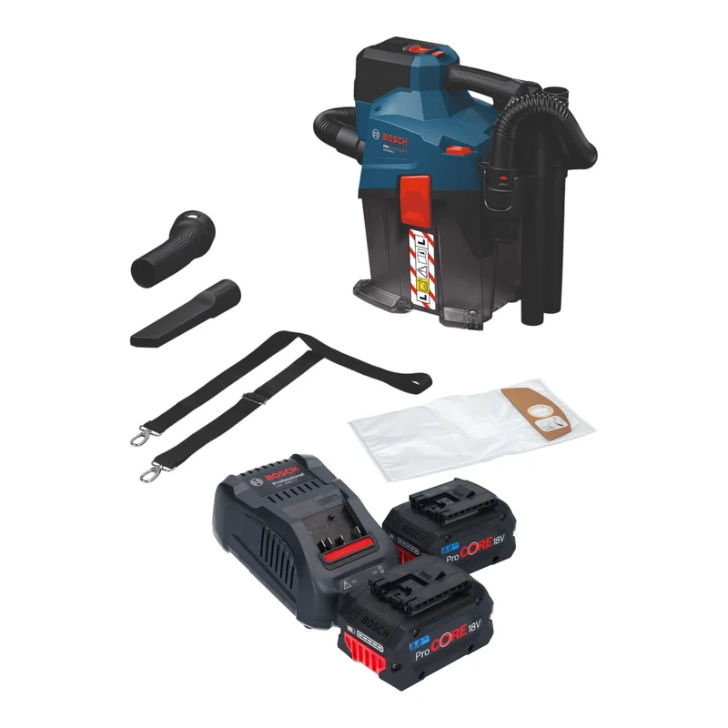 Bosch GAS 18V-6L S Aspirateur sans fil 18 V 6 l classe de poussière L ( 06019K2100 ) Solo - sans batterie, sans chargeur