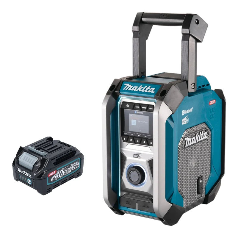 Makita MR 007 GA1 Akku Baustellenradio 12 - 40 V max. Bluetooth DAB+ USB + 1x Akku 2,0 Ah - ohne Ladegerät