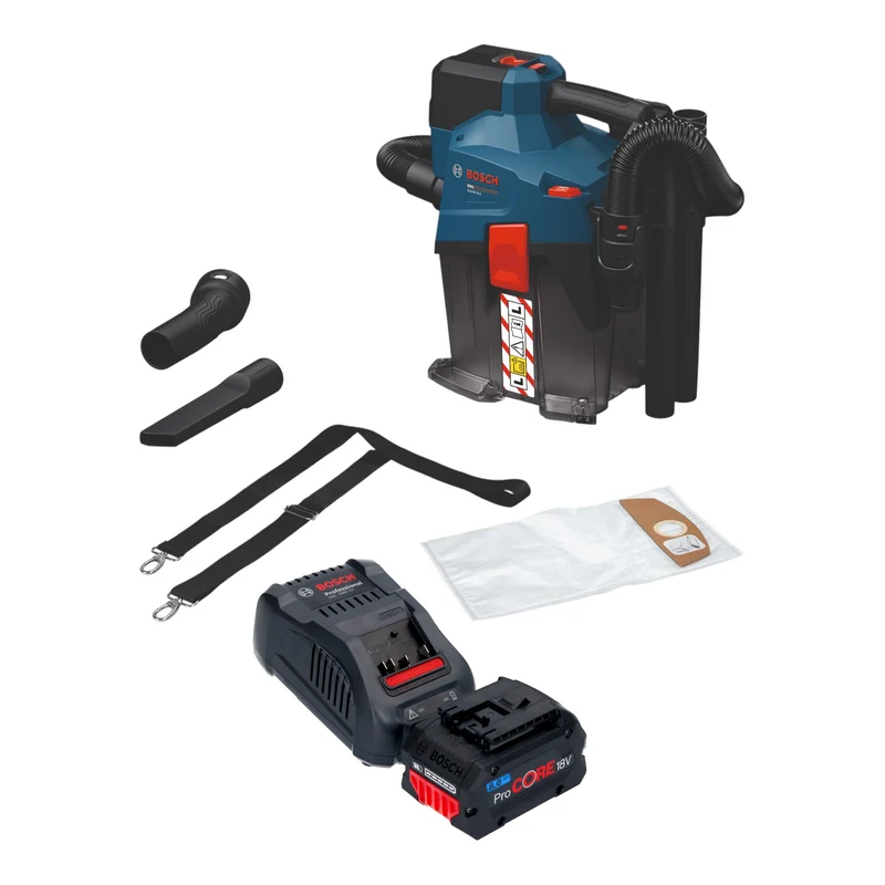 Bosch GAS 18V-6L S Aspirateur sans fil 18 V 6 l classe de poussière L ( 06019K2100 ) Solo - sans batterie, sans chargeur