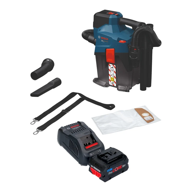 Bosch GAS 18V-6L S Aspirateur sans fil 18 V 6 l classe de poussière L ( 06019K2100 ) Solo - sans batterie, sans chargeur
