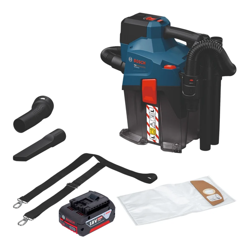 Bosch GAS 18V-6L S Aspirateur sans fil 18 V 6 l classe de poussière L ( 06019K2100 ) Solo - sans batterie, sans chargeur