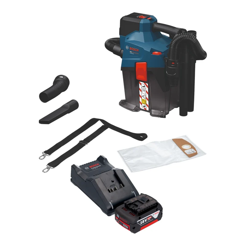 Bosch GAS 18V-6L S Aspirateur sans fil 18 V 6 l classe de poussière L ( 06019K2100 ) Solo - sans batterie, sans chargeur