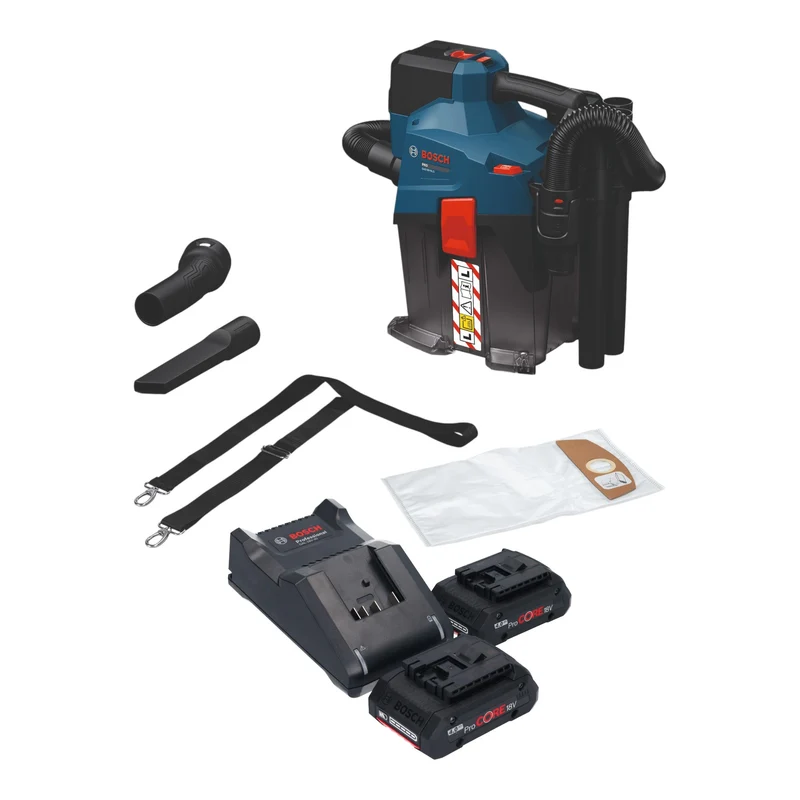 Bosch GAS 18V-6L S Aspirateur sans fil 18 V 6 l classe de poussière L ( 06019K2100 ) Solo - sans batterie, sans chargeur