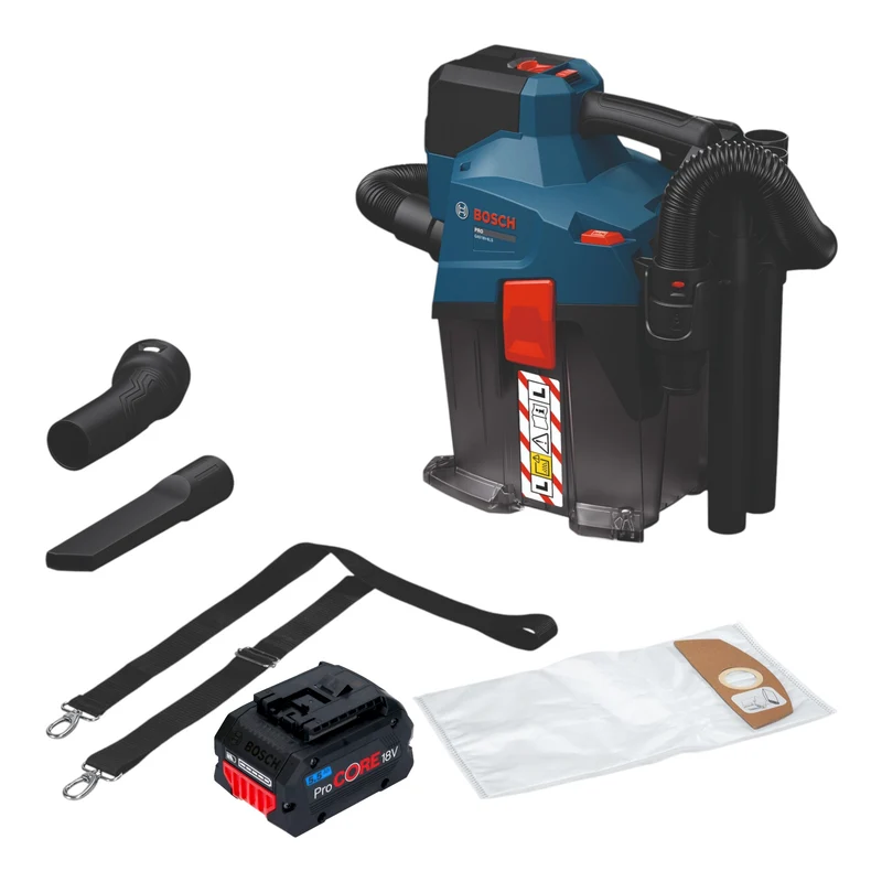 Bosch GAS 18V-6L S Aspirateur sans fil 18 V 6 l classe de poussière L ( 06019K2100 ) Solo - sans batterie, sans chargeur
