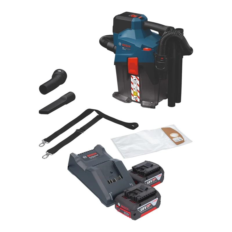 Bosch GAS 18V-6L S Aspirateur sans fil 18 V 6 l classe de poussière L ( 06019K2100 ) Solo - sans batterie, sans chargeur