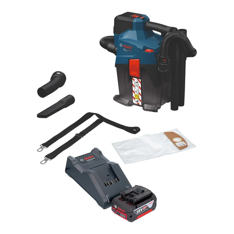 Bosch GAS 18V-6L S Aspirateur sans fil 18 V 6 l classe de poussière L ( 06019K2100 ) Solo - sans batterie, sans chargeur