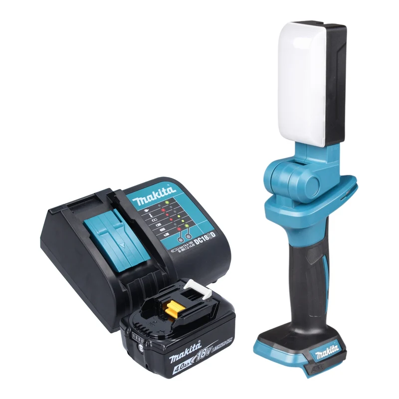 Makita DML 816 SM1X Lampe de travail sans fil 18 V 500 lm LED + 1x batterie 4,0 Ah + chargeur