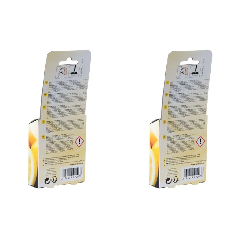 Lot de 2 x 4 Sachets de granulés de parfum pour aspirateur au citron TopFilter