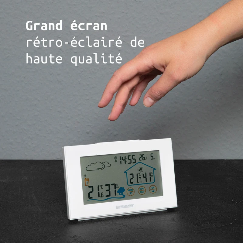 Station météo numérique intérieur / extérieur Fackelmann Tecno