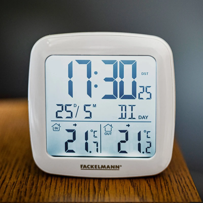 Thermomètre numérique radio-réveil Fackelmann Tecno