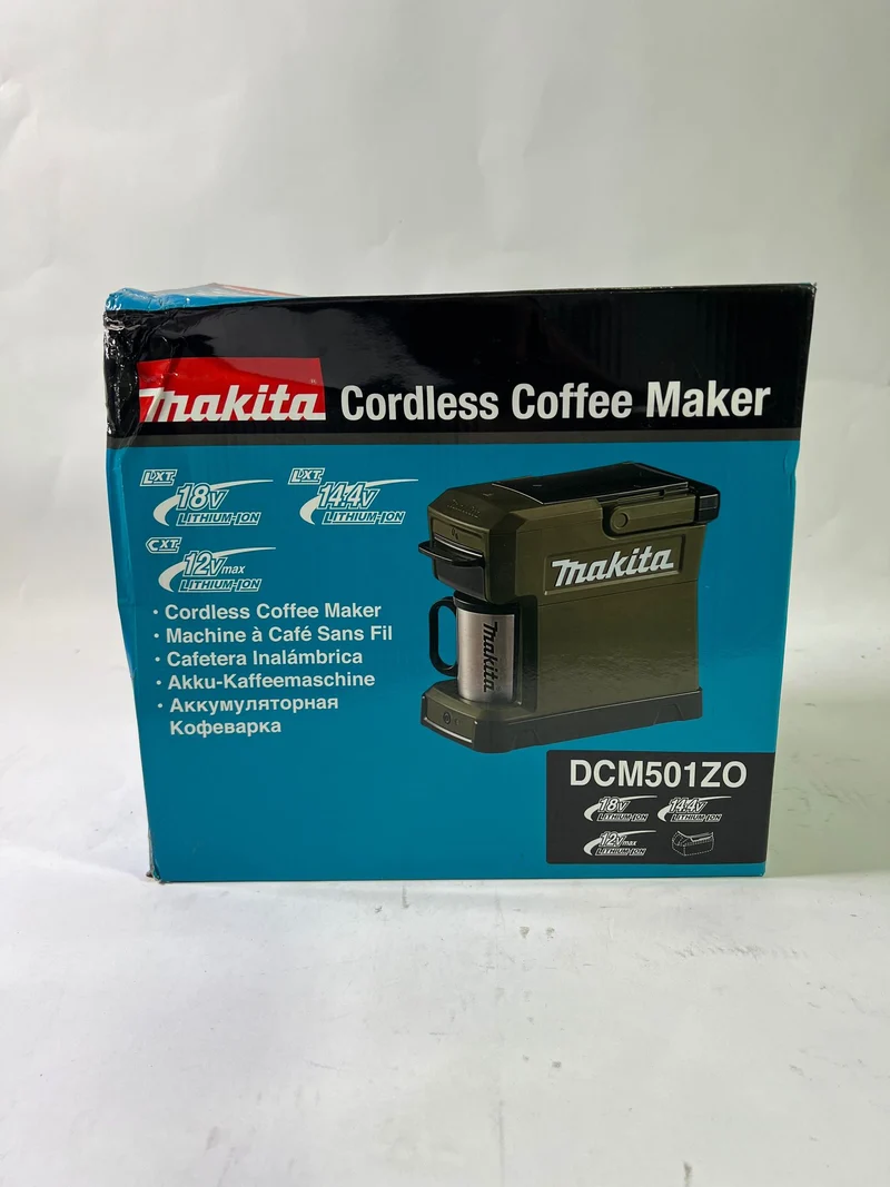 Makita DCM 501 ZO Akku Kaffeemaschine 12 V max. / 18 V Olive - Outdoor Adventure Edition Solo - ohne Akku, ohne Ladegerät - Gebraucht