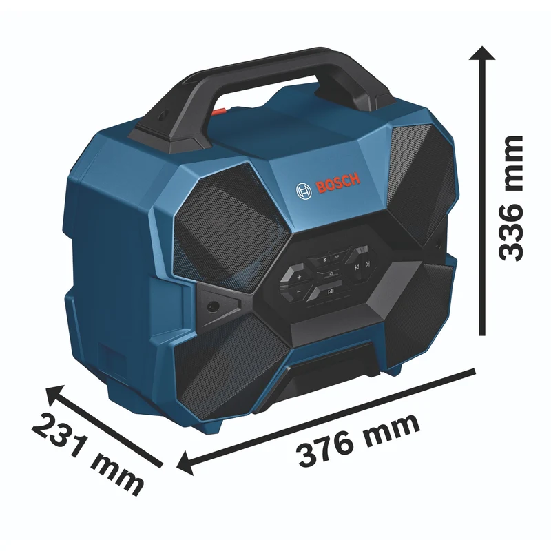 Bosch GPB 18V-6 C Haut-parleur sans fil Bluetooth 18 V 40 W USB-C ( 06014A6000 ) Solo - sans batterie, sans chargeur