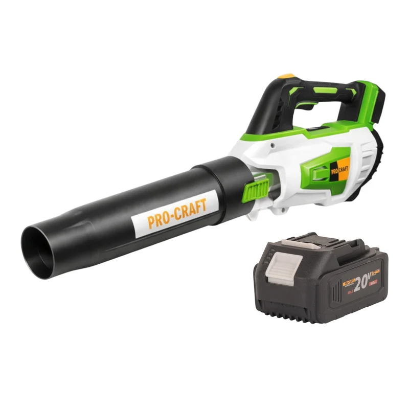 Procraft PB20 Souffleur de feuilles sans fil 20 V TURBO + 1x batterie 4,0 Ah - sans chargeur
