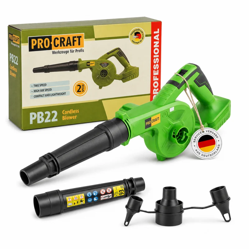 Procraft PB22b Souffleur de feuilles sans fil 20 V Solo - sans batterie, sans chargeur