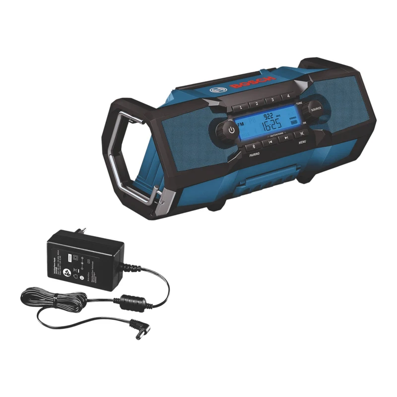 Radio sans fil Bosch GPB 18V-2 C 18 V FM / AUX / Bluetooth / IP54 Solo (06014A3000) - sans batterie, sans chargeur