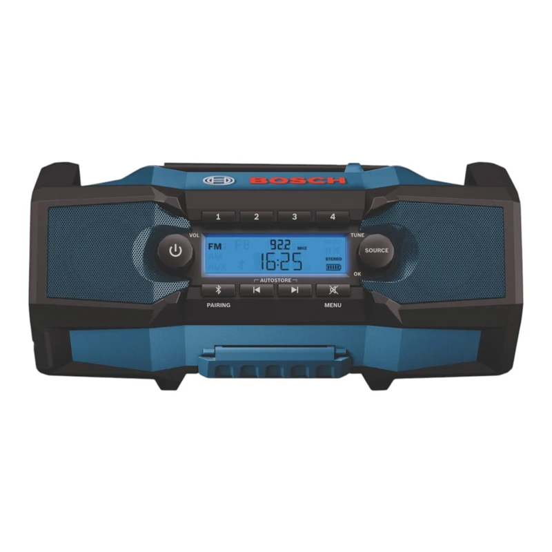 Radio sans fil Bosch GPB 18V-2 C 18 V FM / AUX / Bluetooth / IP54 Solo (06014A3000) - sans batterie, sans chargeur