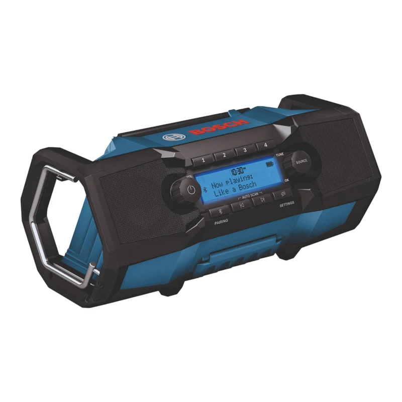Bosch GPB 18V-3SC Radio sans fil 18 V FM / DAB+ / Bluetooth / IP54 Solo ( 06014A3300 ) - sans batterie, sans chargeur