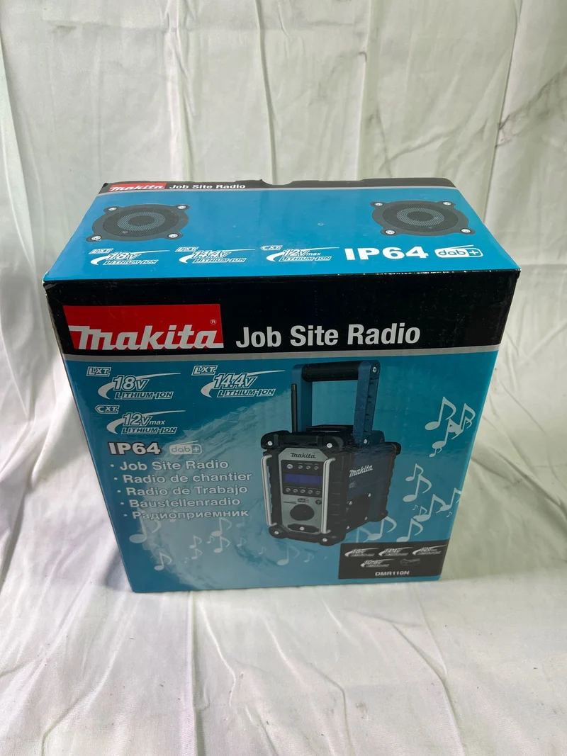 Makita DMR 110 N Akku Baustellenradio 12 V / 14,4 V / 18 V DAB / DAB+ FM IP64 Solo - ohne Akku, ohne Ladegerät - Reparaturgerät