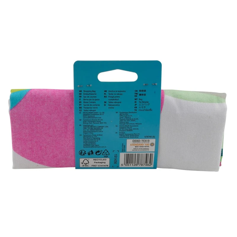 Sac de course type en coton Tasty Green
