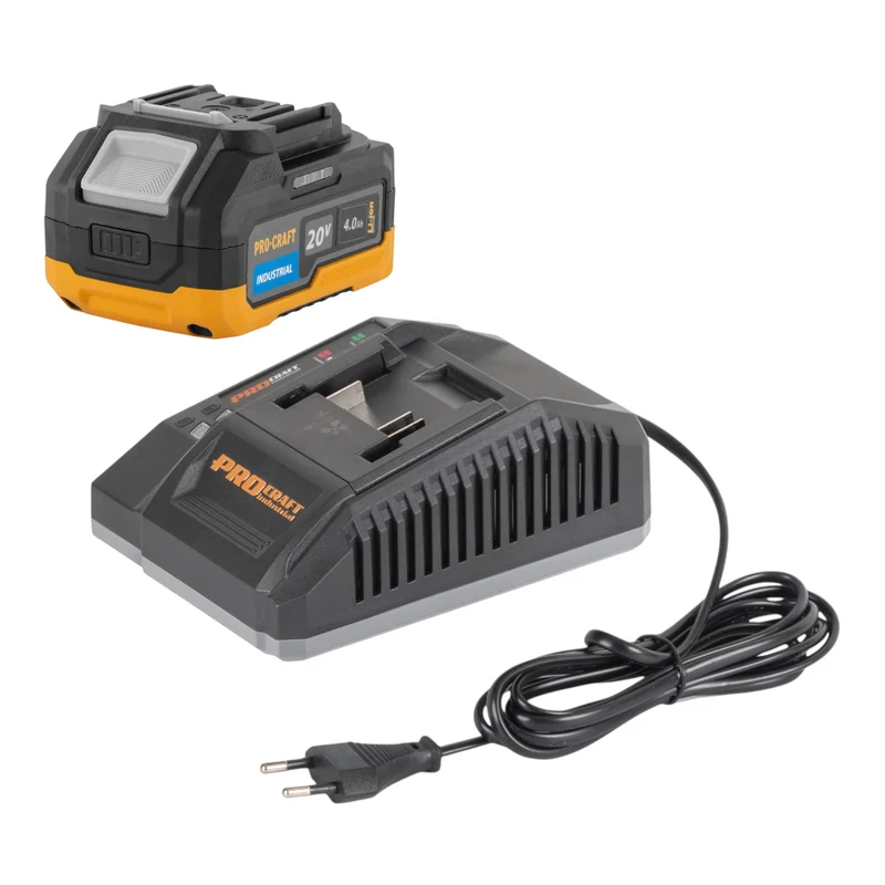 Procraft C20/4 chargeur 20 V 4 A courant de charge pour batteries Li-Ion
