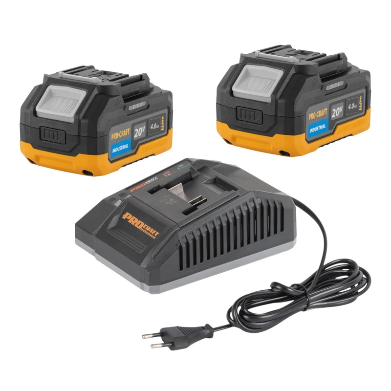Procraft C20/4 chargeur 20 V 4 A courant de charge pour batteries Li-Ion